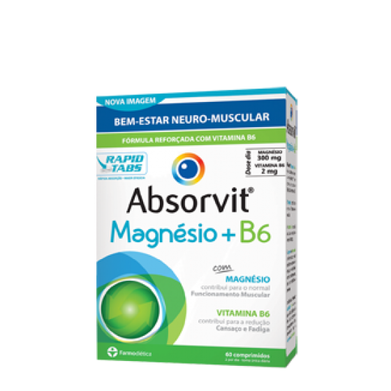 Absorvit MAGNÉSIO + B6  x60 Comprimidos 